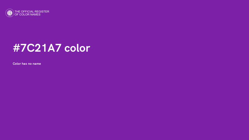 #7C21A7 color image