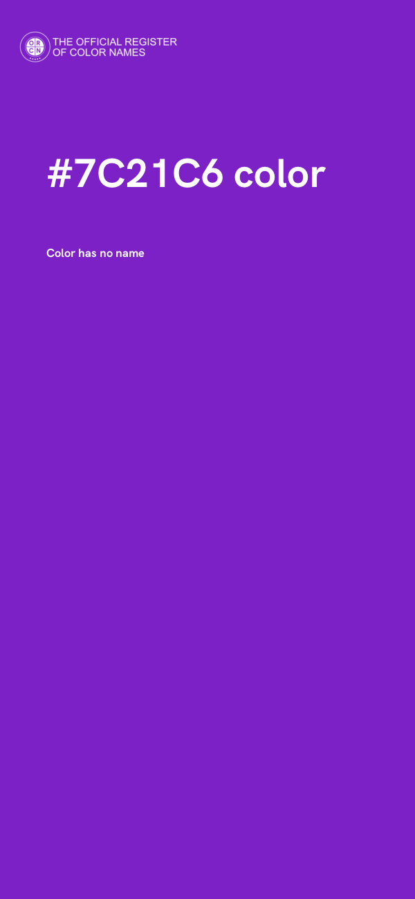 #7C21C6 color image