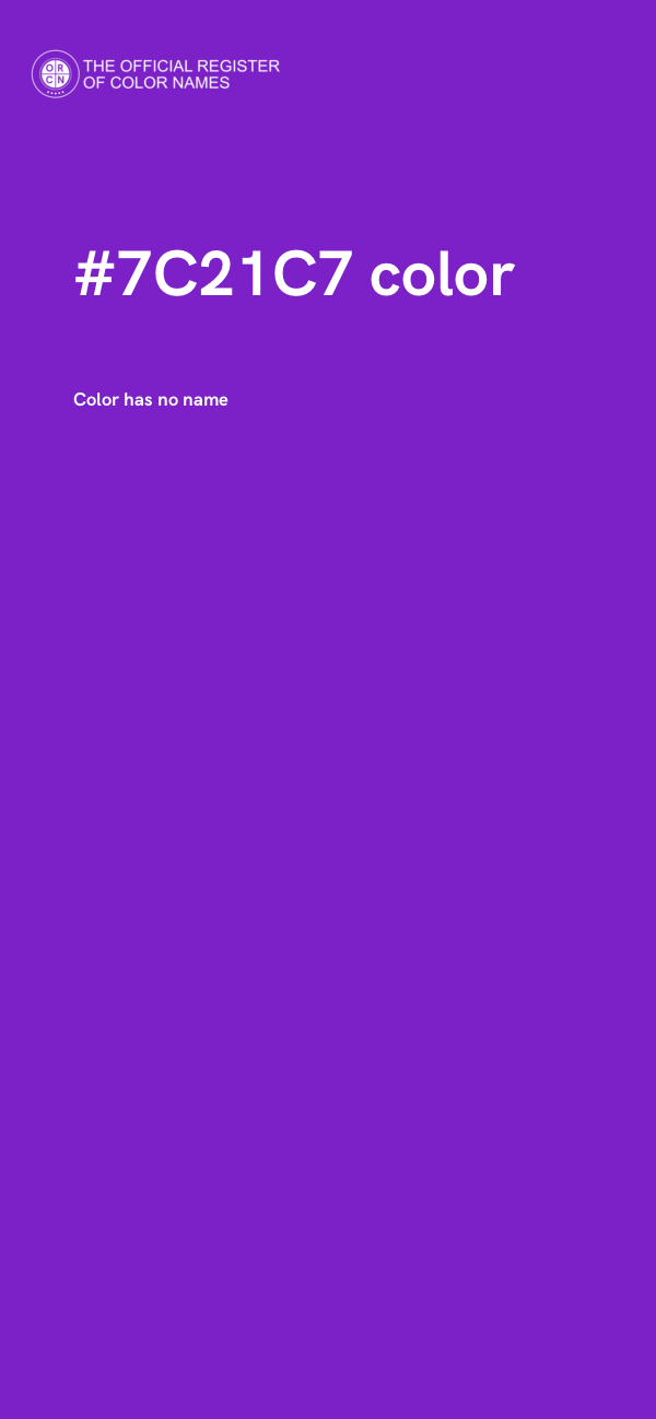 #7C21C7 color image