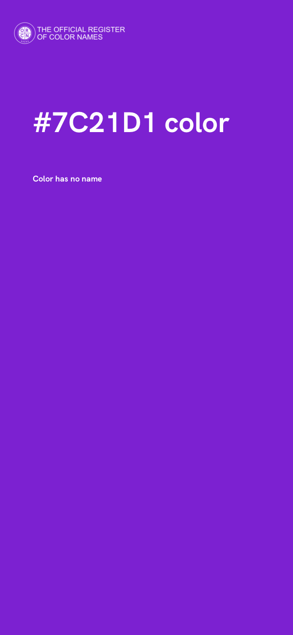 #7C21D1 color image