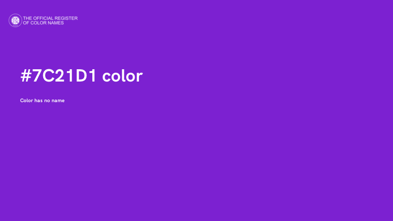 #7C21D1 color image