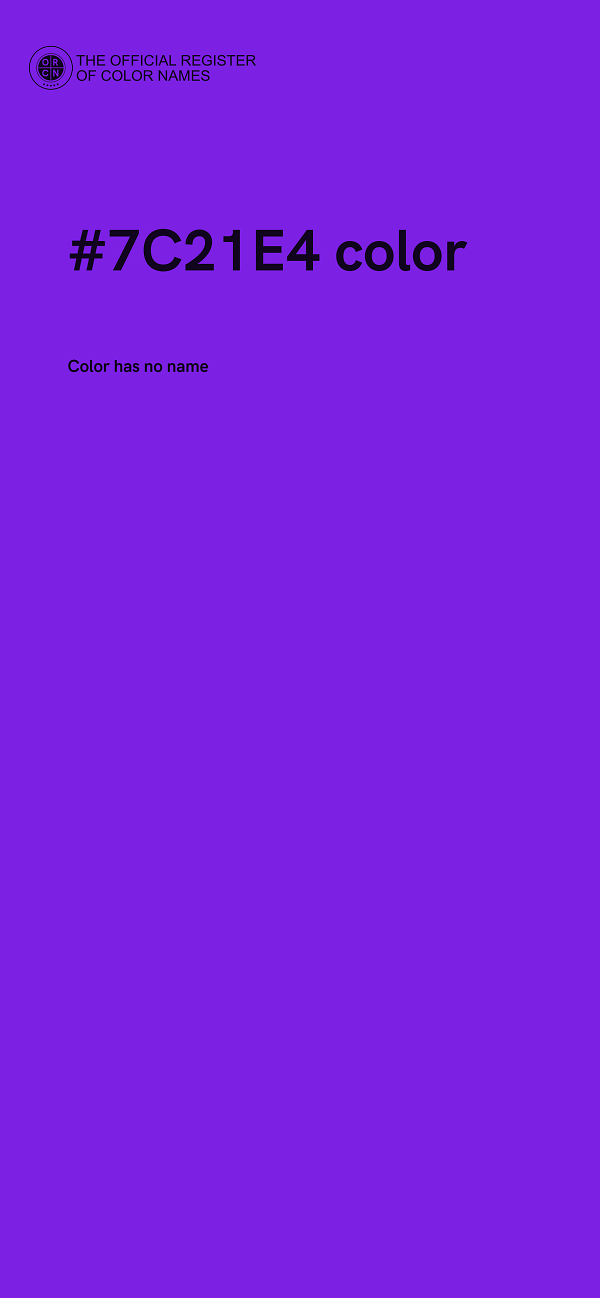 #7C21E4 color image