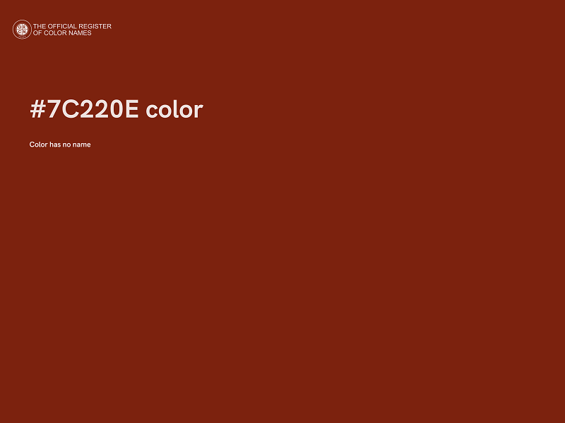 #7C220E color image