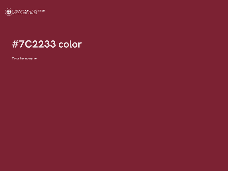 #7C2233 color image