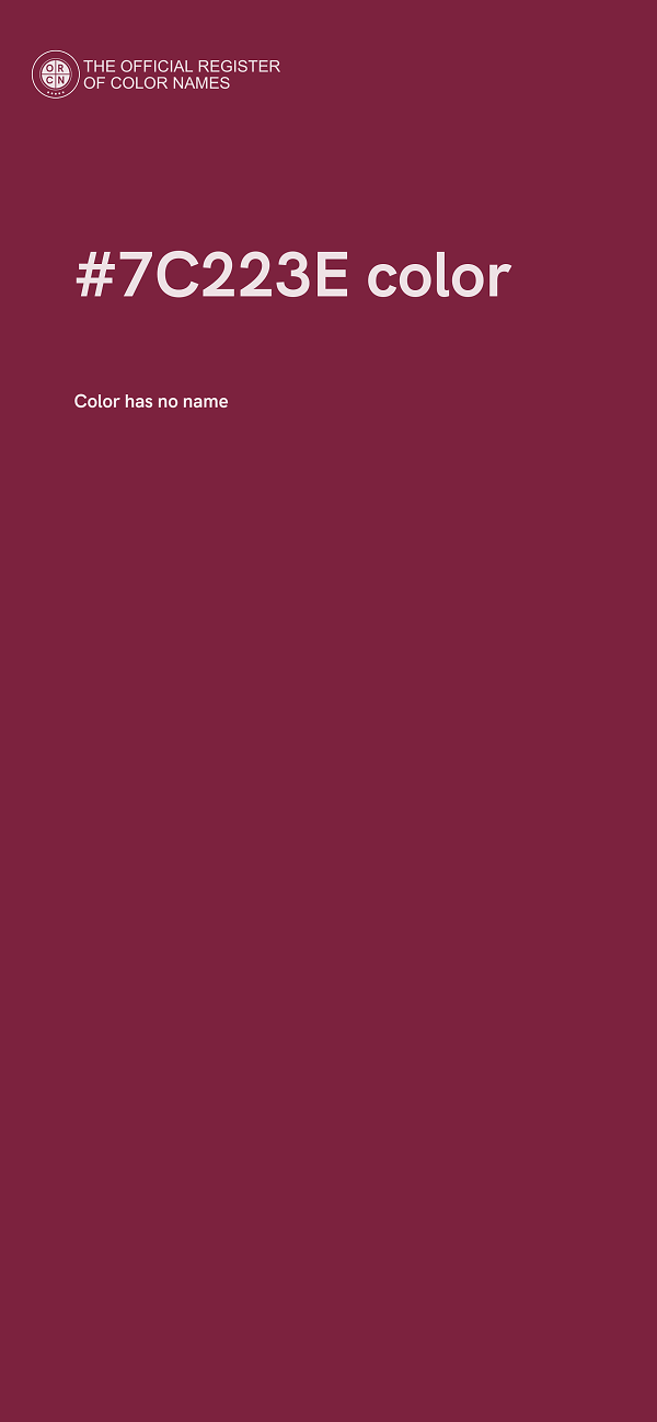 #7C223E color image