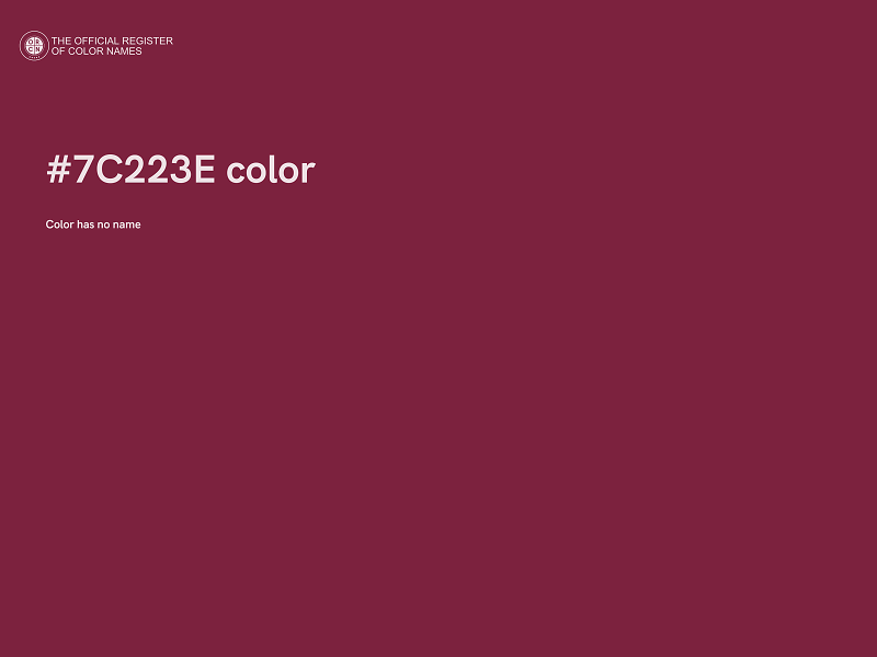 #7C223E color image