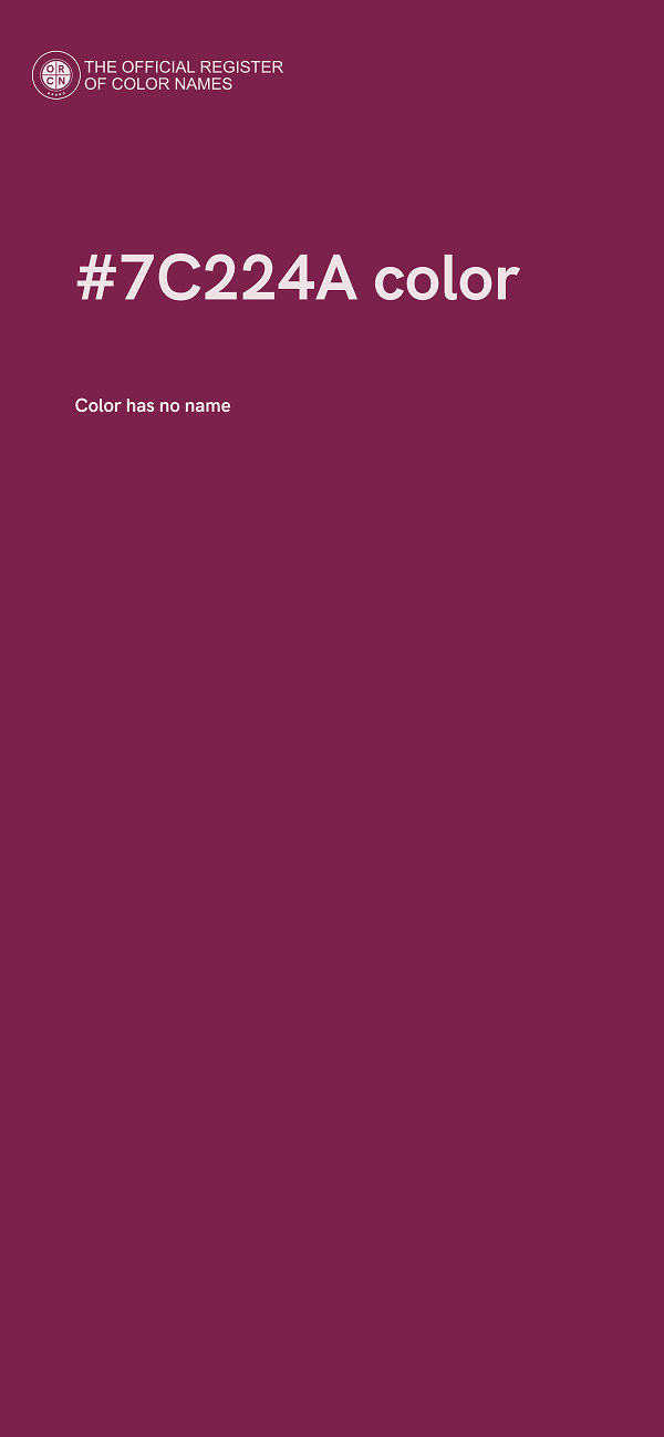 #7C224A color image