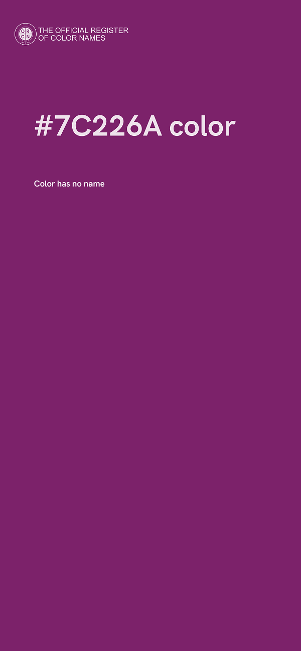 #7C226A color image