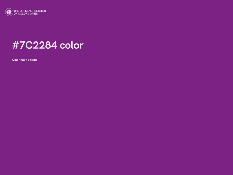 #7C2284 color image