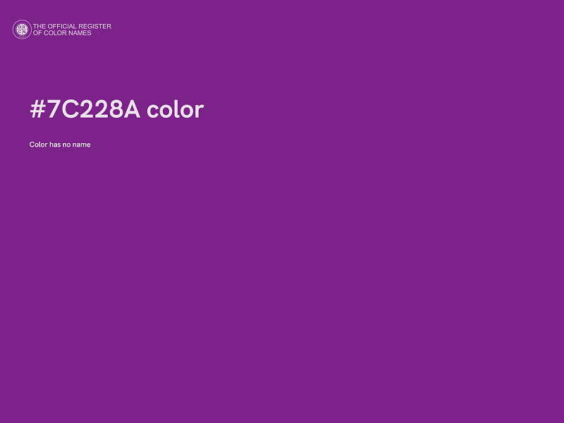 #7C228A color image