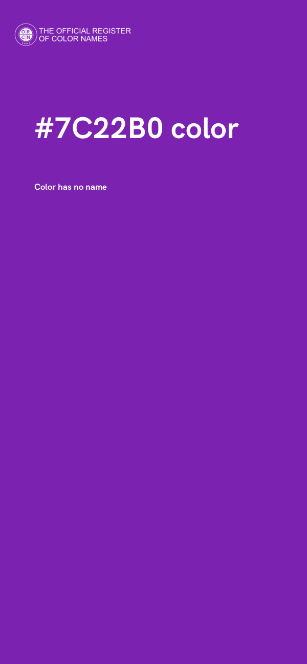 #7C22B0 color image
