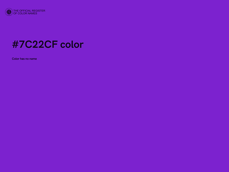 #7C22CF color image