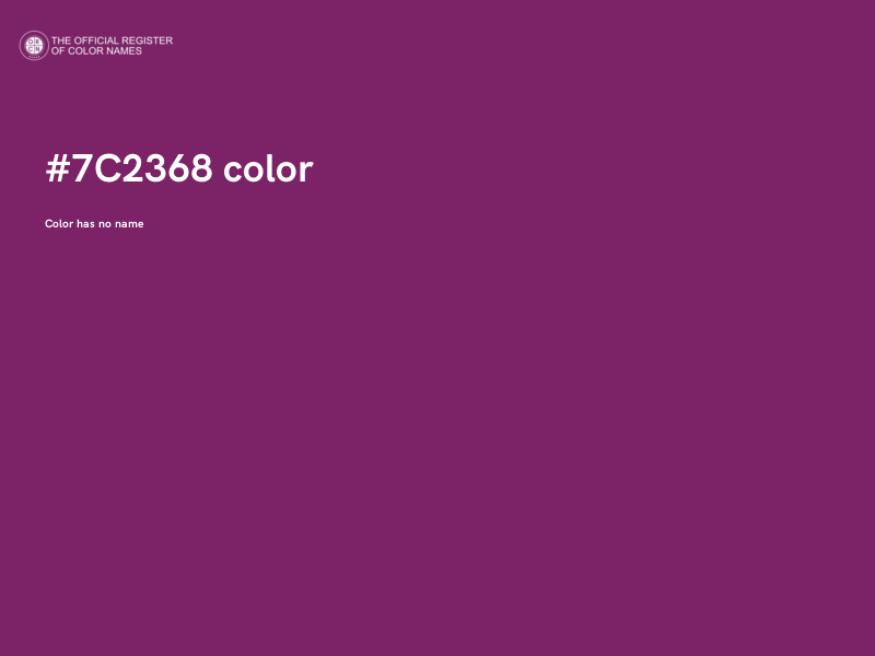#7C2368 color image
