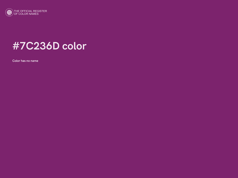 #7C236D color image