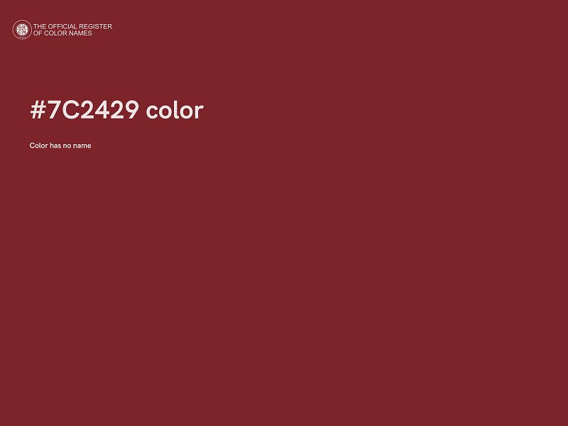 #7C2429 color image