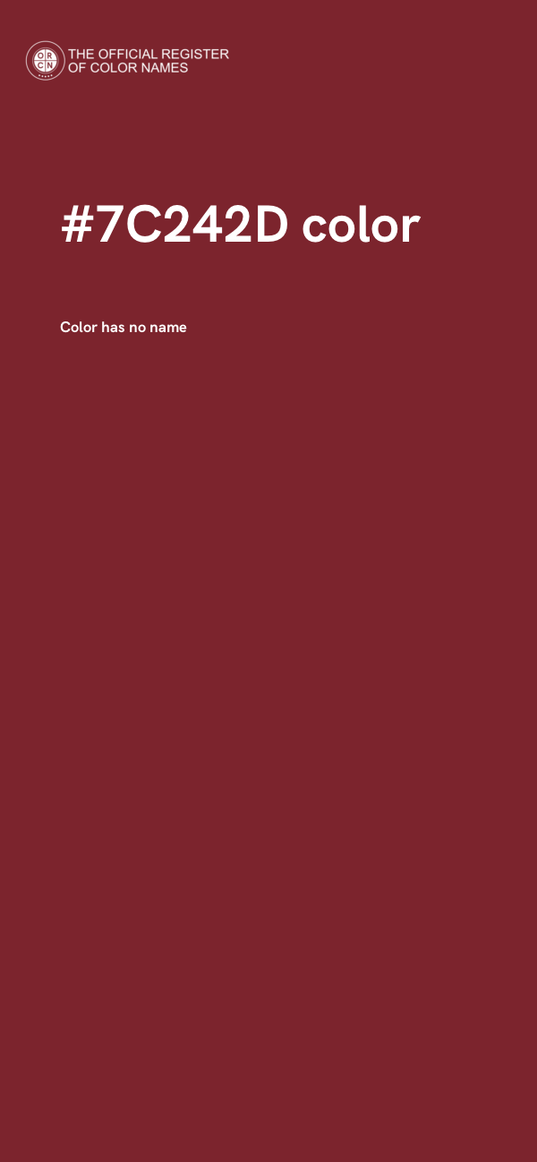 #7C242D color image