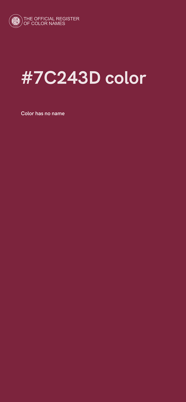 #7C243D color image