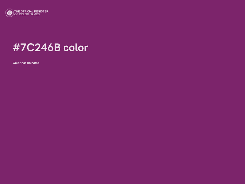 #7C246B color image