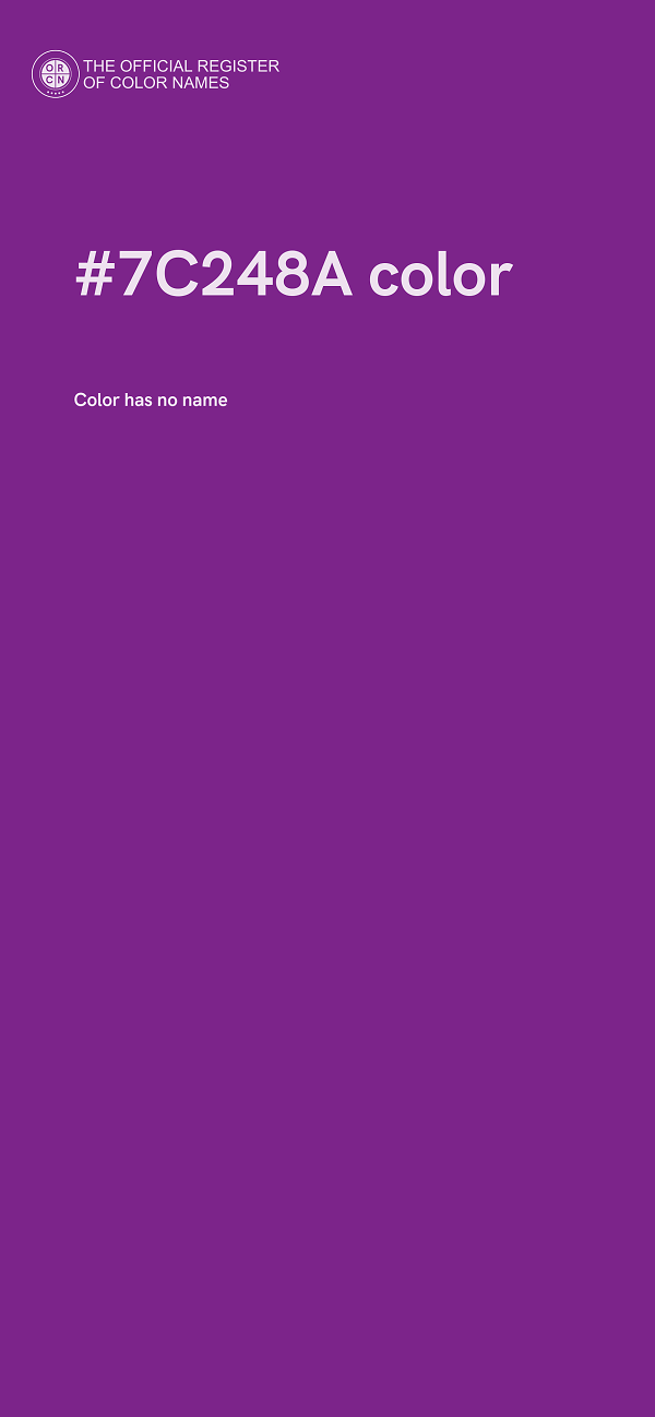 #7C248A color image