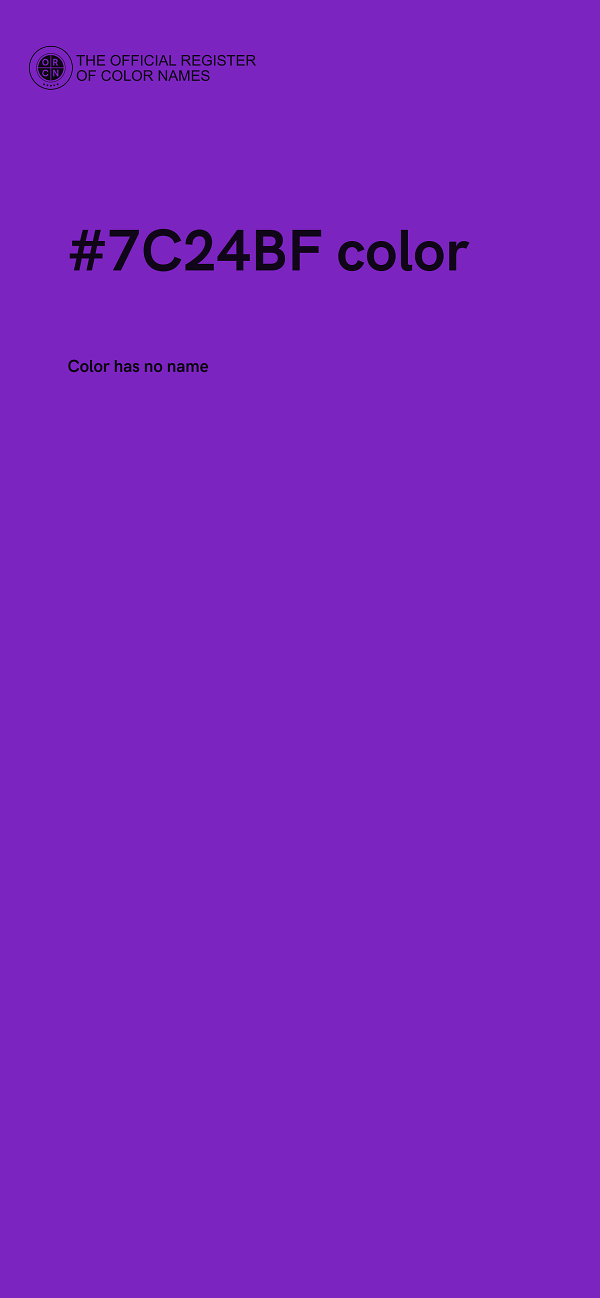 #7C24BF color image