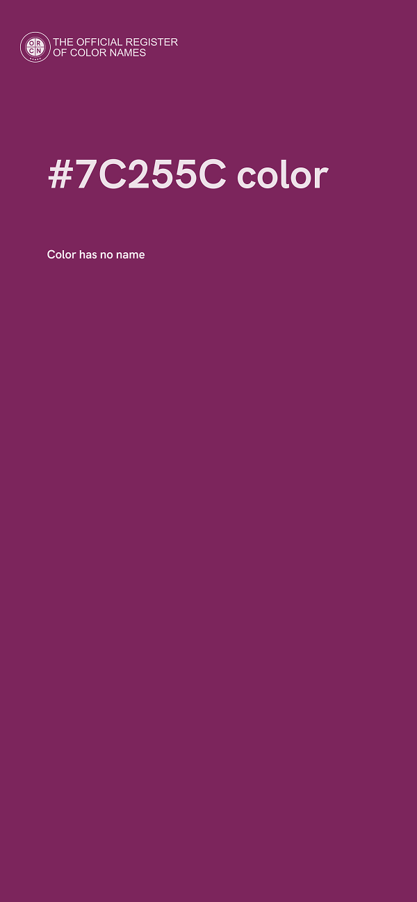 #7C255C color image