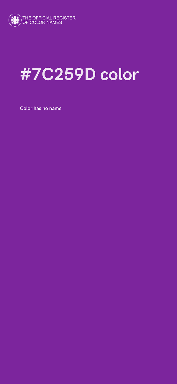 #7C259D color image