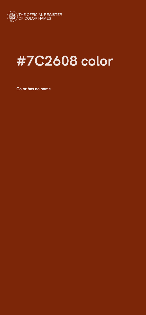 #7C2608 color image
