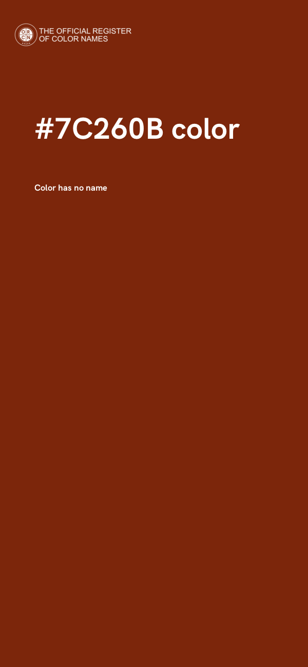 #7C260B color image