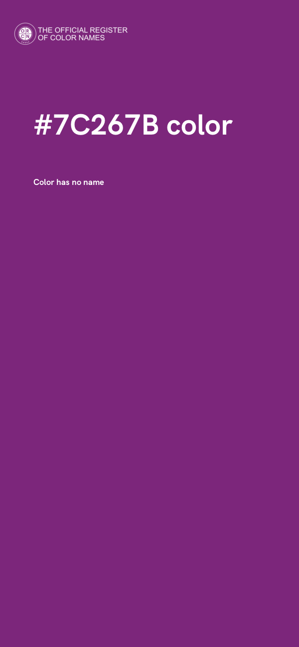#7C267B color image