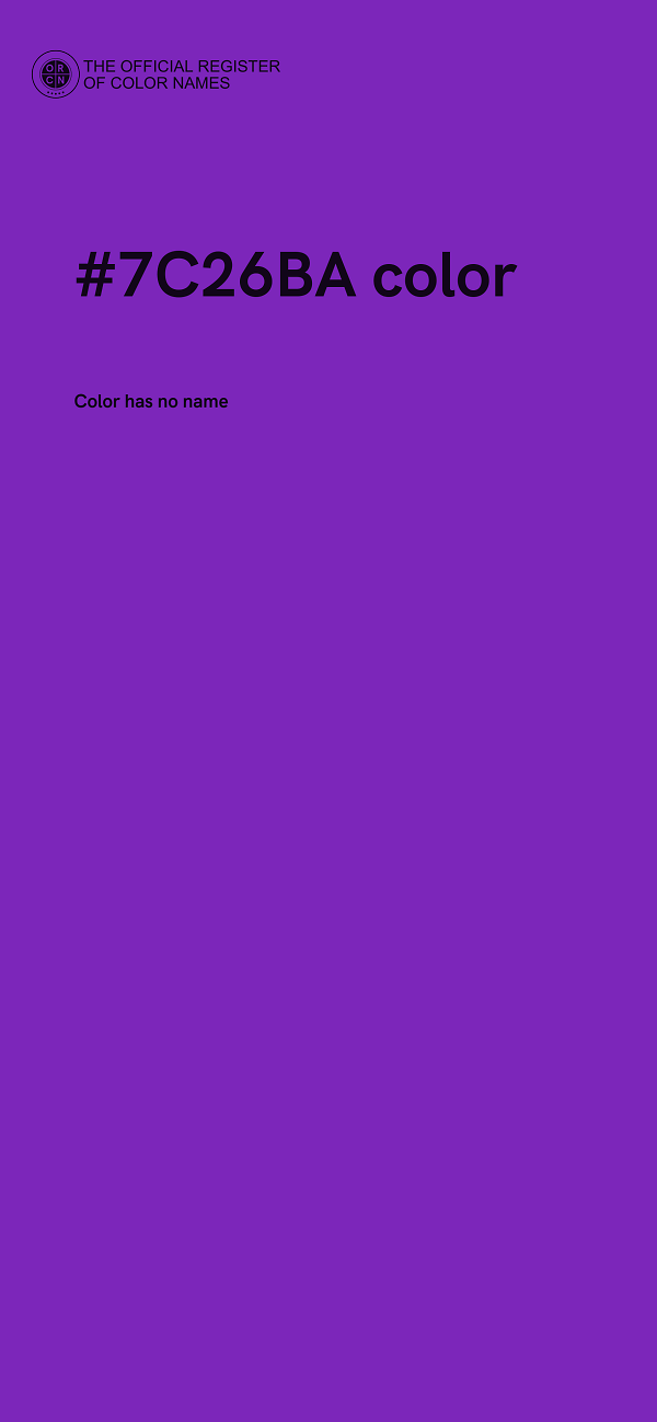 #7C26BA color image