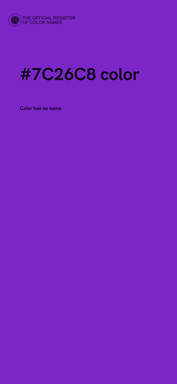 #7C26C8 color image