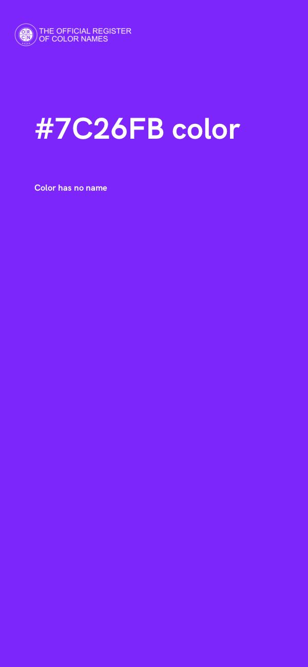 #7C26FB color image