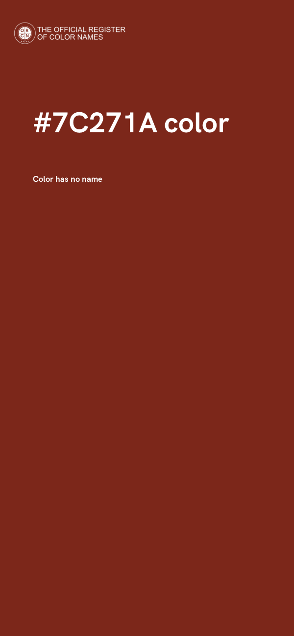#7C271A color image