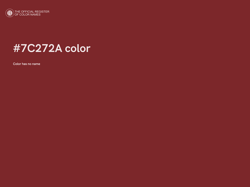 #7C272A color image