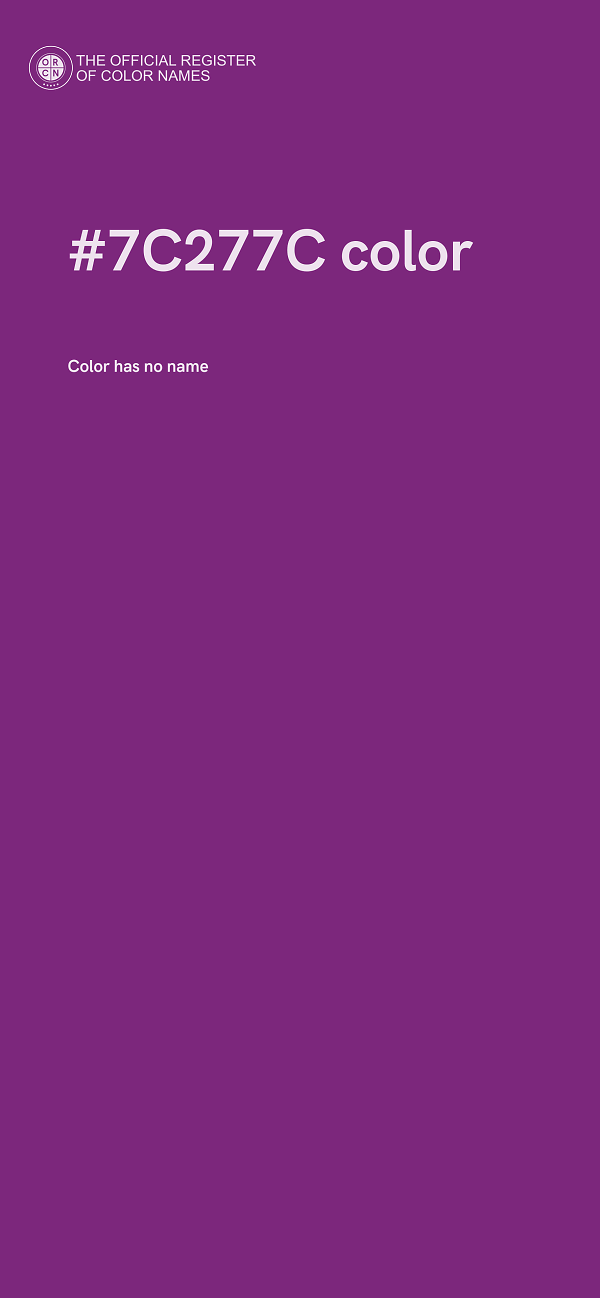 #7C277C color image