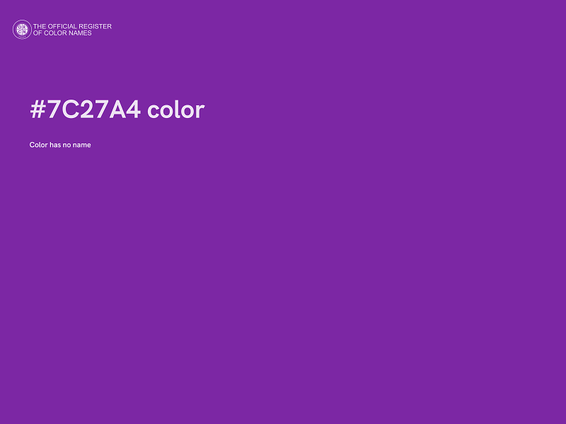 #7C27A4 color image