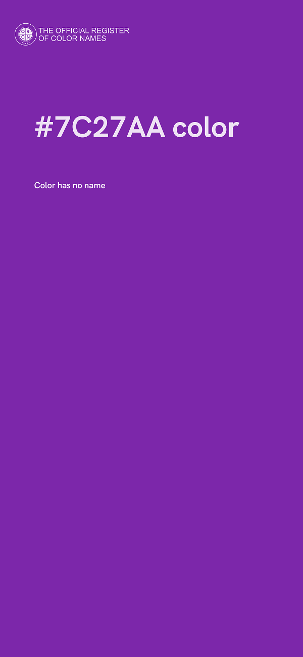 #7C27AA color image