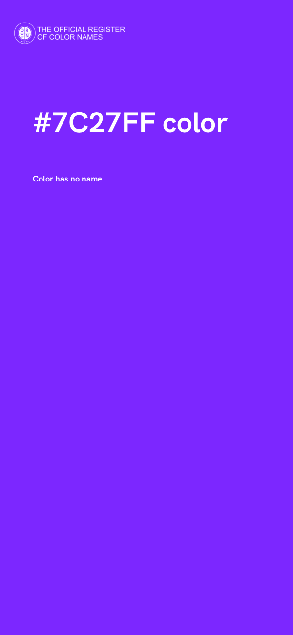 #7C27FF color image