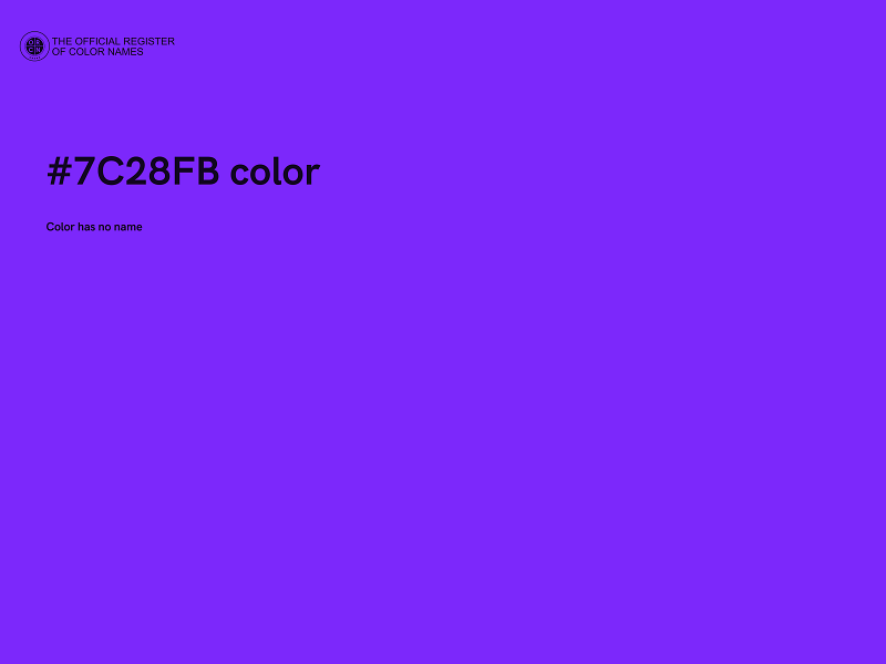 #7C28FB color image