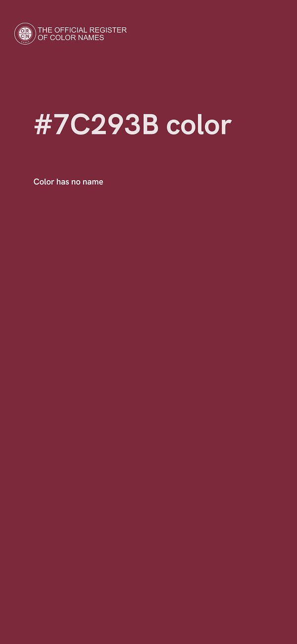 #7C293B color image