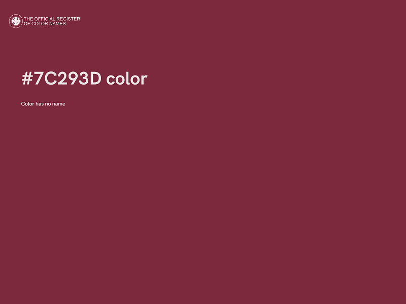 #7C293D color image