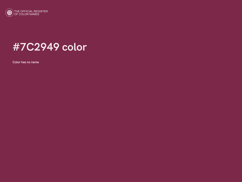 #7C2949 color image
