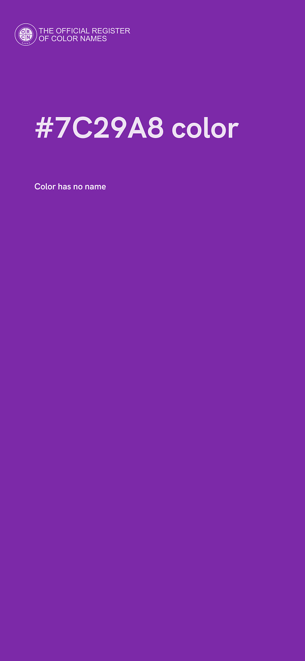 #7C29A8 color image