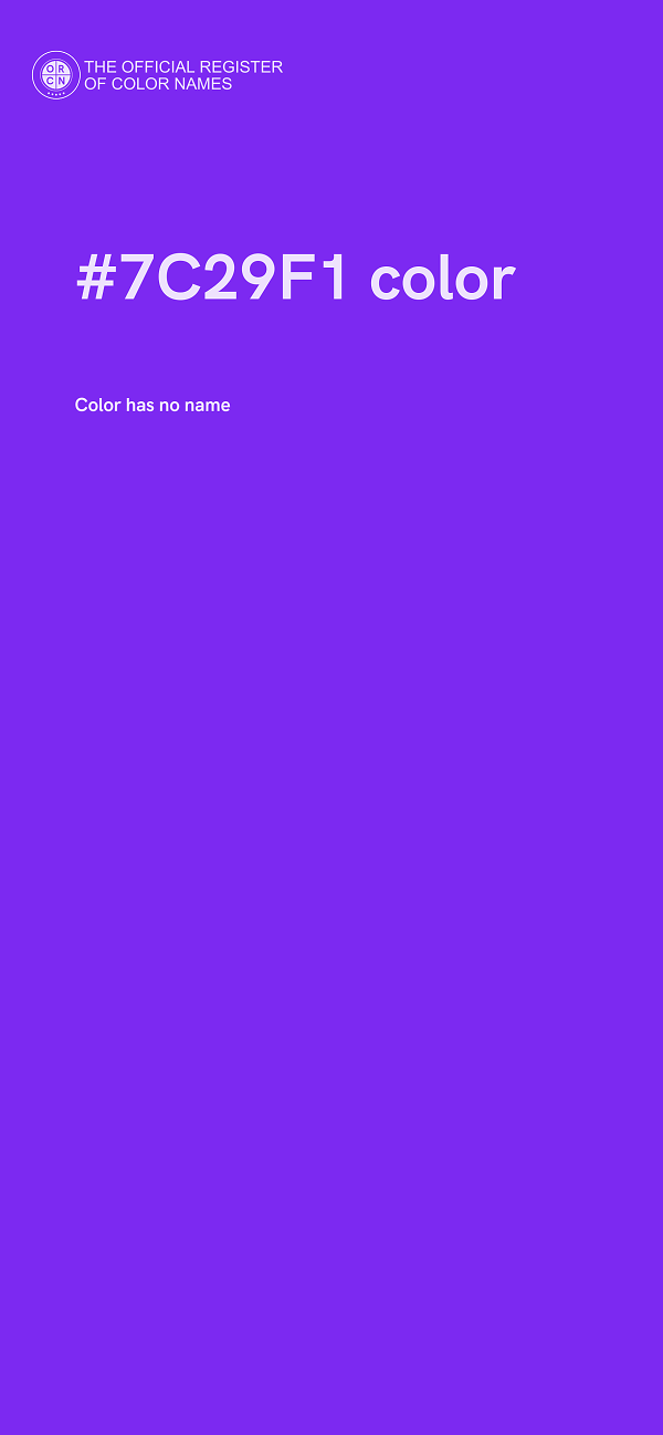#7C29F1 color image