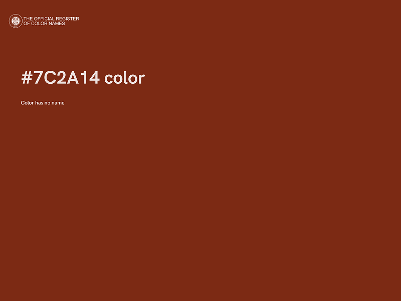 #7C2A14 color image