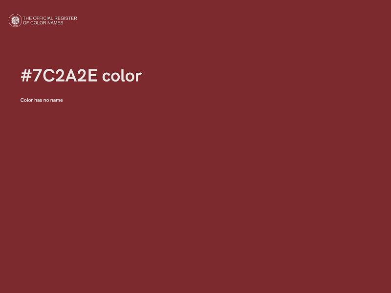 #7C2A2E color image