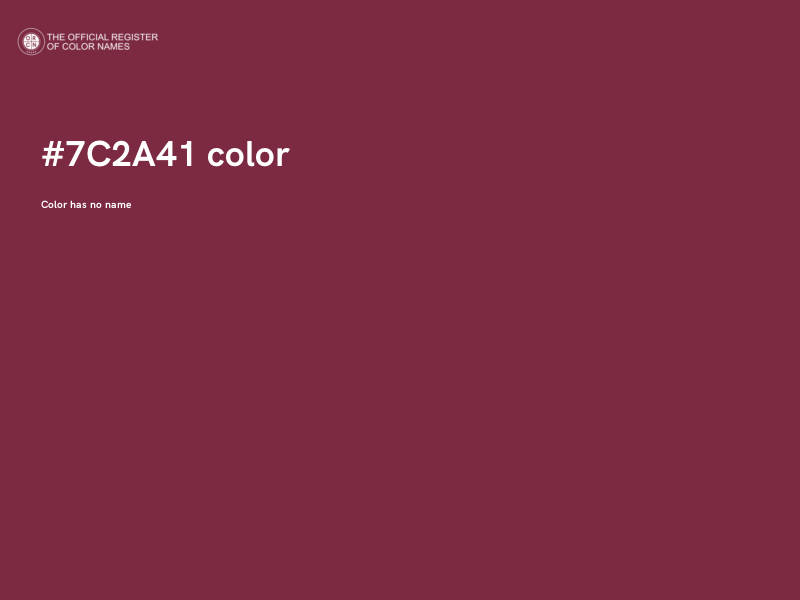 #7C2A41 color image
