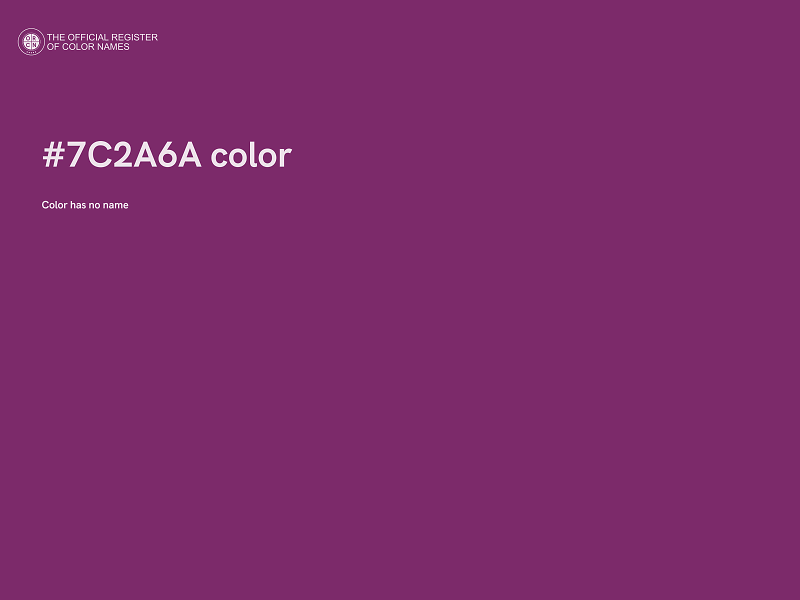 #7C2A6A color image