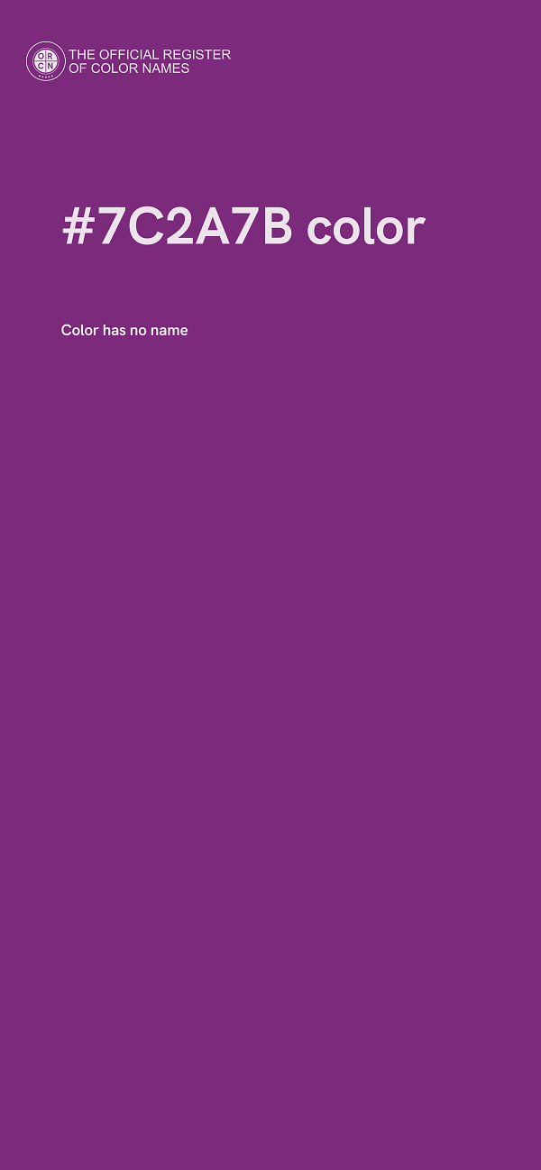 #7C2A7B color image