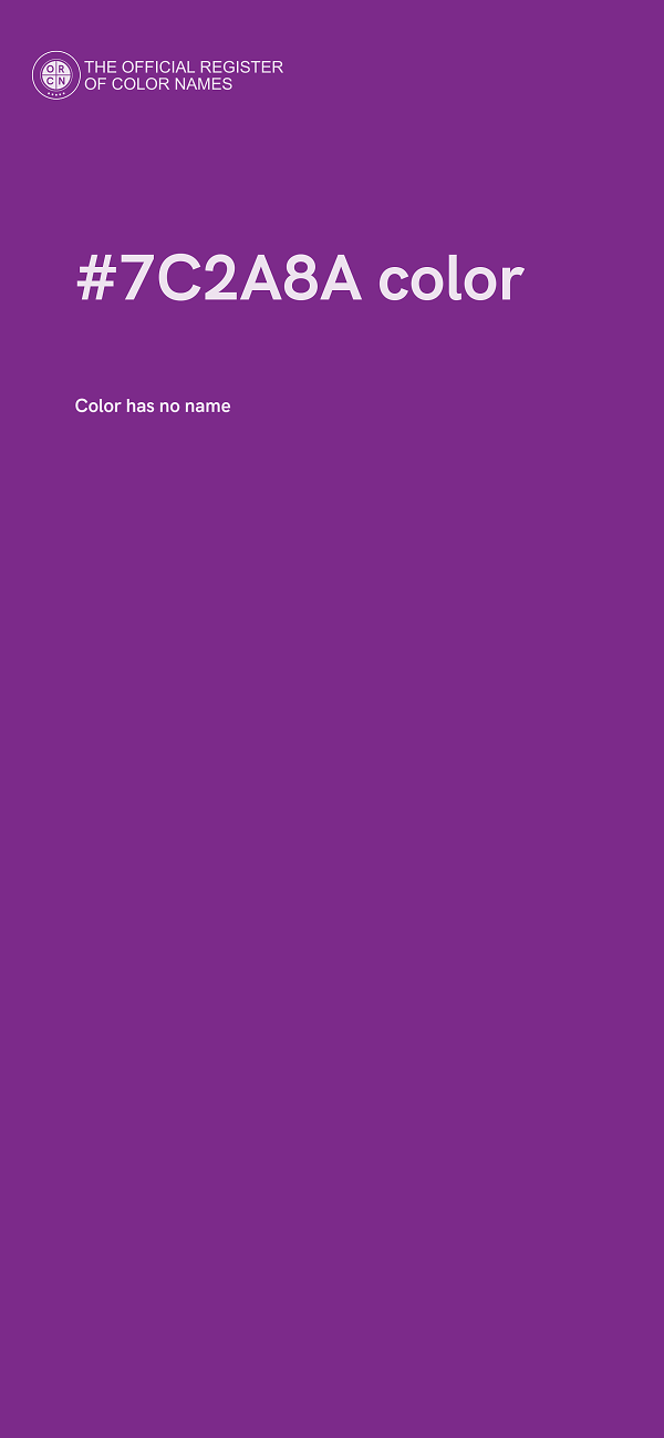 #7C2A8A color image